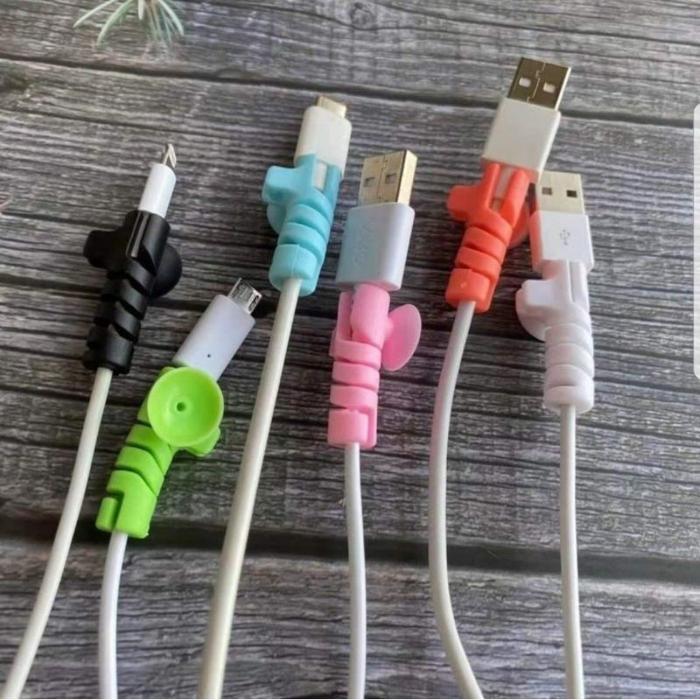 TERBARU KABEL PROTEKTOR BISA DI TEMPEL DI DINDING-PROTEKTOR UJUNG KABEL SPIRAL LUCKSTOREE28