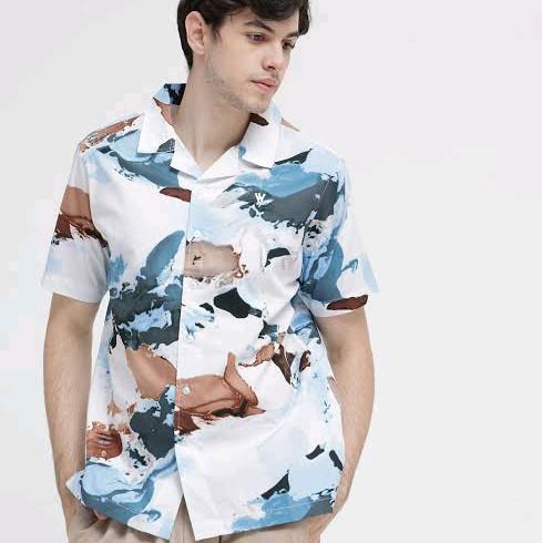 Kemeja Walrus Ori Pria Katun