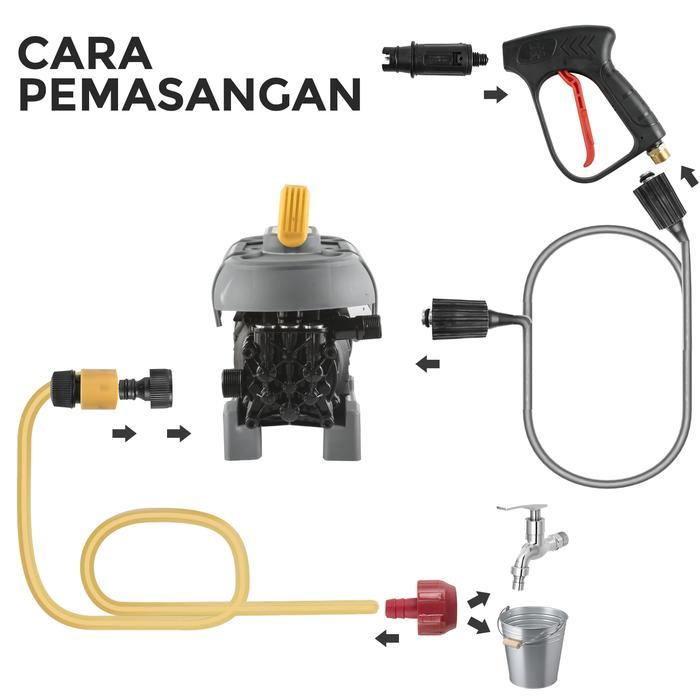 Mesin Cuci Mobil Motor Elektrik Alat Steam Jet Cleaner 2850 R/MIN HP-61