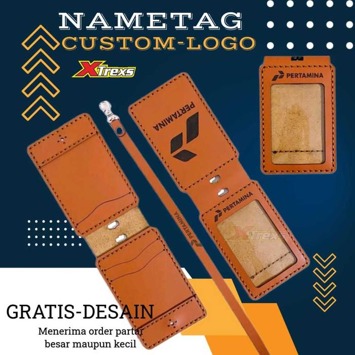 ID Card Name Tag Holder Kulit Asli Premium id card / case holder