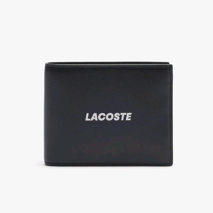 LACOSTE Small FG Billfold Original Dompet Pria Leather - Navy