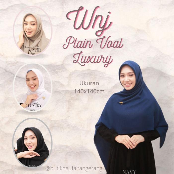 wanoja plain voal luxury segiempat jumbo 140x140cm/hijab/kerudung. !!