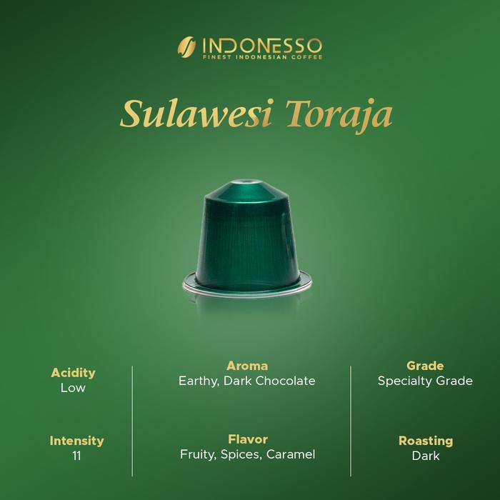 INDONESSO Assorted Edition Coffee Capsules Compatible with Nespresso Machines / Kapsul Kopi 5 Styles