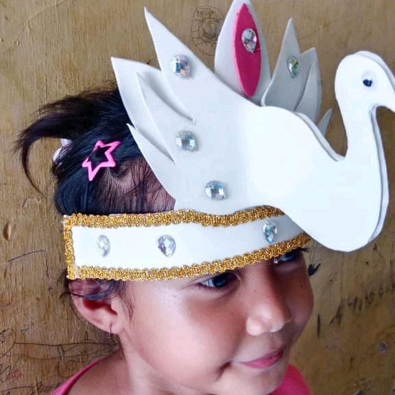 mahkota burung spon karnaval || mahkota burung lucu || mahkota burung