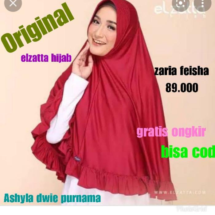 [ Premium ] elzatta bergo Zaria feisha elzatta murah original