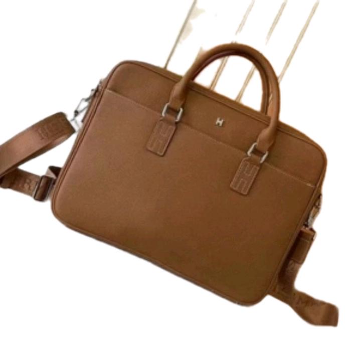 Tas Pria Slempang Original Kulit Ikan Pari 2 Rit Coklat