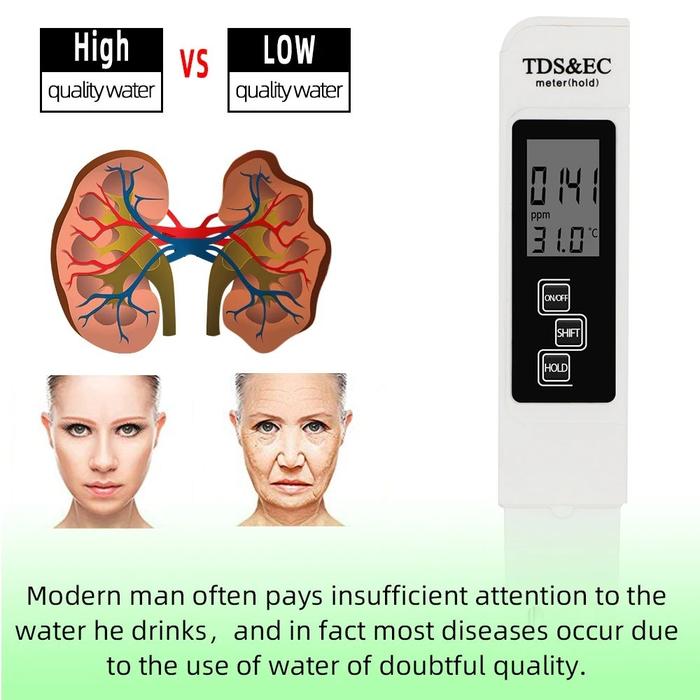 Alat Ukur Uji TDS EC Meter Digital Air Minum Akuarium - Jn11