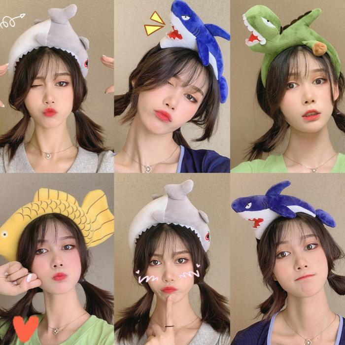 TERBAIK BISA COD F6093 Bando Boneka Karakter / Korean Style Doll Hairband / Bandana Karakter Binatan