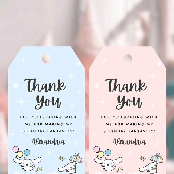 12 pcs hangtag /hangtag ultah /hangtag ulang tahun / hangtag custom