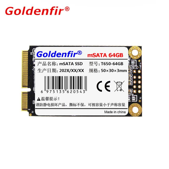 msata 32GB 64GB 16GB  minisata Goldenfir128GB 256GB ssd msata