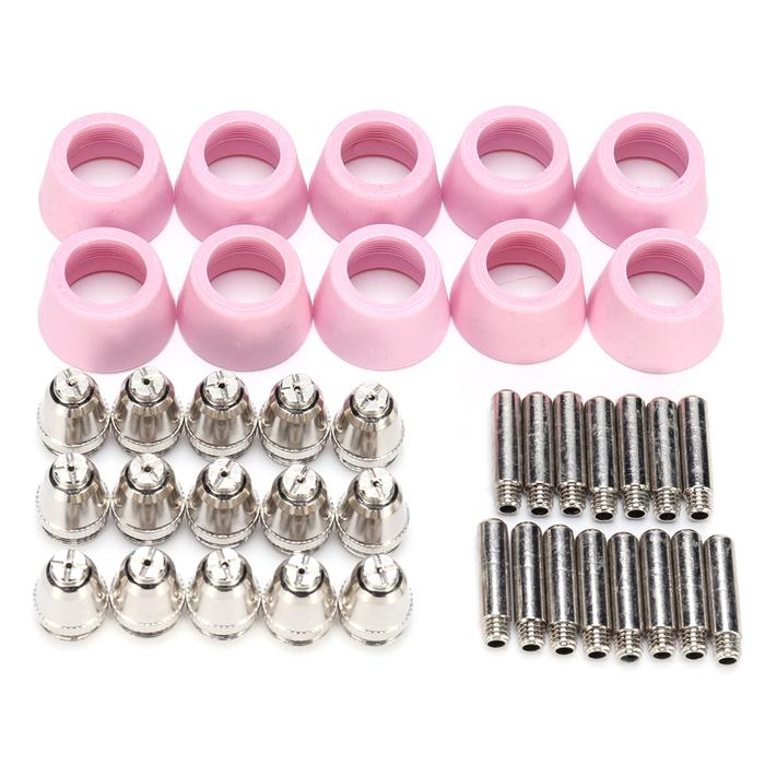 40pcs Cutting Torch Tip Copper Chrome Plasma Cutting Torch Nozzle