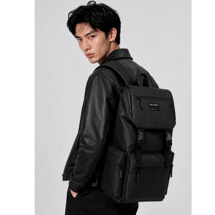 GUTEN inc - Tas Ransel Pria Backpack Gerywolf Expandable 35L Waterproof Hitam Laptop Bag Large Capac