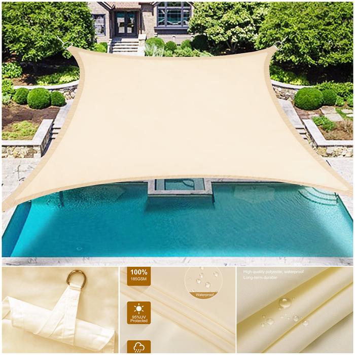Terlaris, Portable Sun-Shelter Waterproof SunShade Sail Outdoor