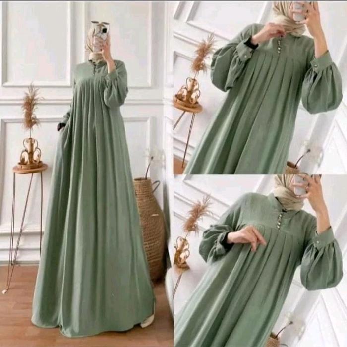 GAMIS CRINKLE AIRFLOW SALSA MAXY DRESS GAMIS JUMBO BUSUI