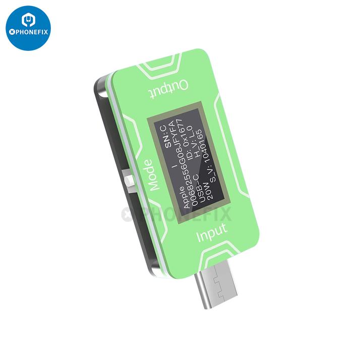 JCID CT02 PD Charger Detector JC Fast USB-C Tester Voltage Current Test HD OLED Screen identificati