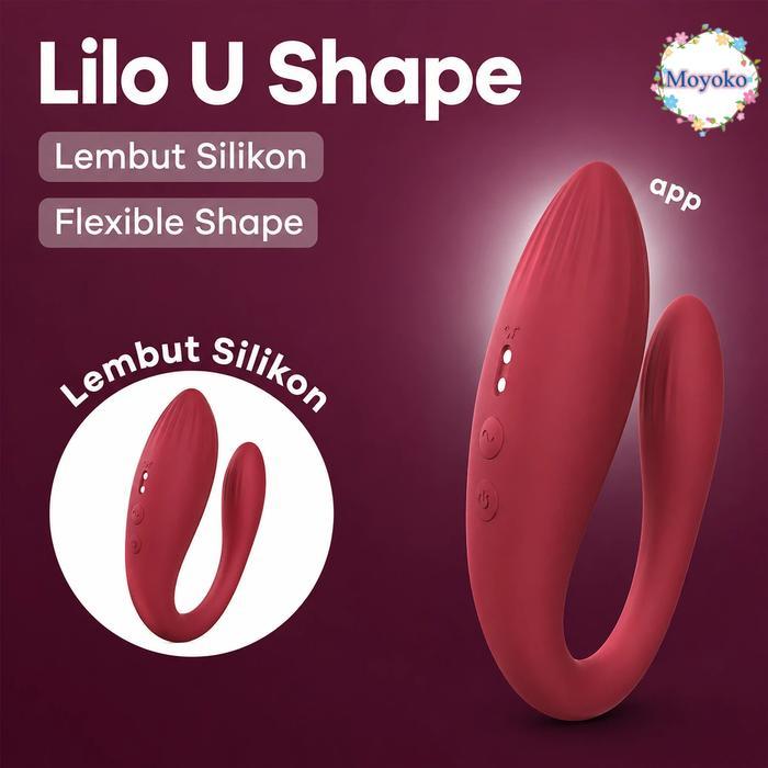 ROK PANJANG Moyoko-Lilo Multifunctional Massager Alat Bantu Wanita Mainan Vibratorr Wearable Silicon