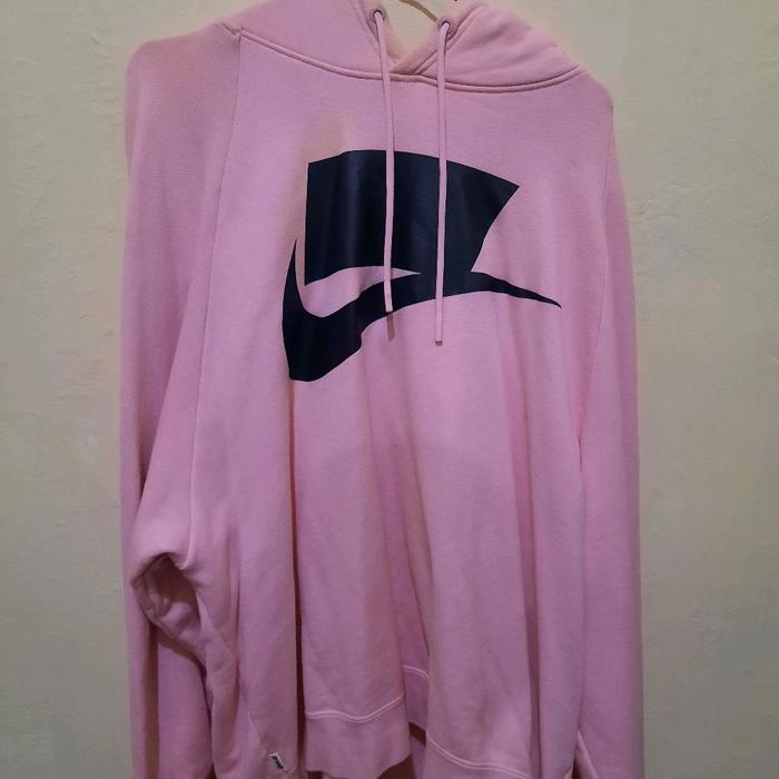 Hoodie Nike NSW Pink Block Logo Box Authentic