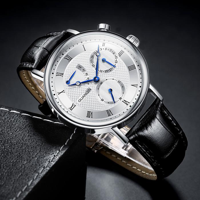 IMPORT H04SAPPHIRE MIYOTA AUTOMATIC CORGEUT WATCH GUANQIN MILITARY MEN SPORTS STERILE DIAL LUMINOUS 
