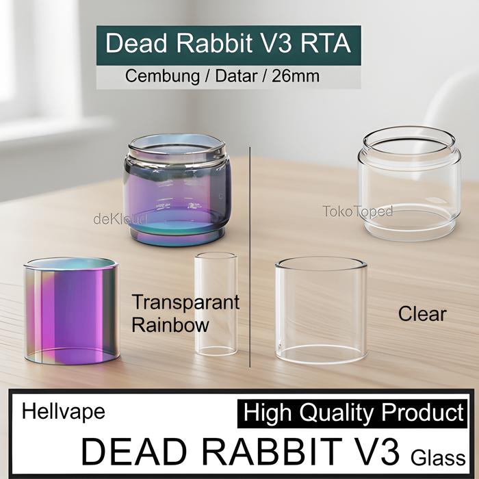 PROMO HOT DEAD RABBIT V3 RTA Replacement Glass | tabung kaca tube tank