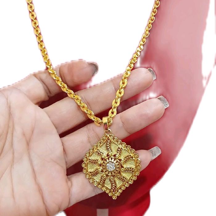 Kalung Medan London Warna Mas 24 Super Cantik Awet Ukuran 50 cm Kualitas 2 Tahunan