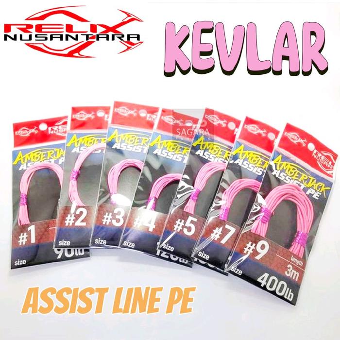 Kevlar Assist PE Kevlar Assist Hook Assist Line Relix Nusantara