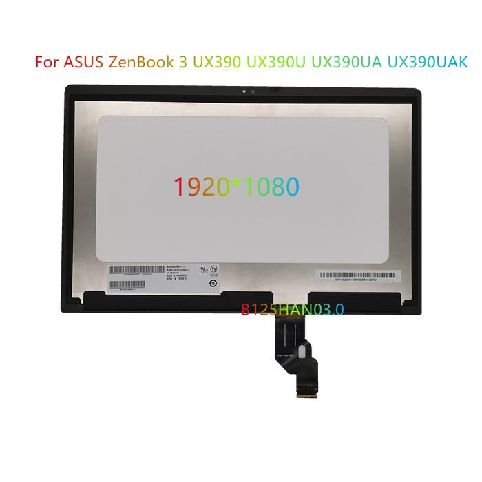 Untuk ASUS ZENBOOK UX390 Ux390u UX390UA UX390UAK B125HAN03.0 Panel