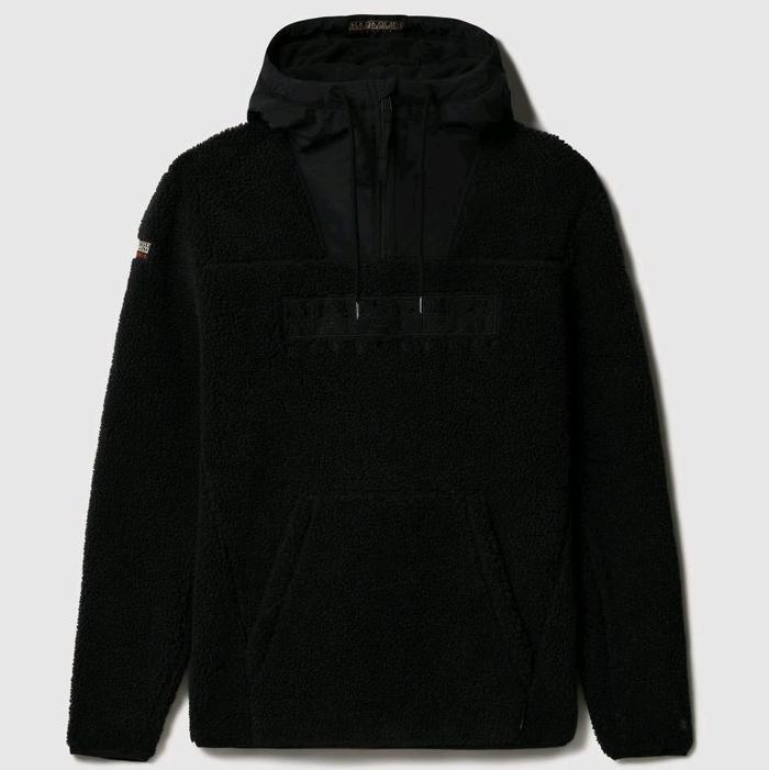 NAPAPIJRI TEIDE 4 HOODIE MEN'S SWEAT BLACK JAKET HIKING TREKKING WINTER ORIGINAL