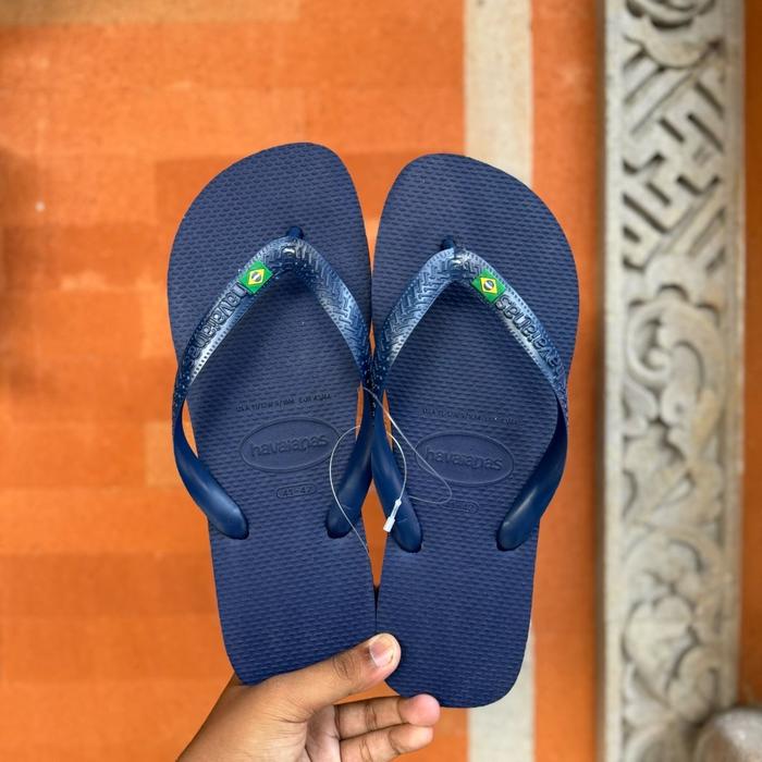 havaianas logo brazil original - sandal pria