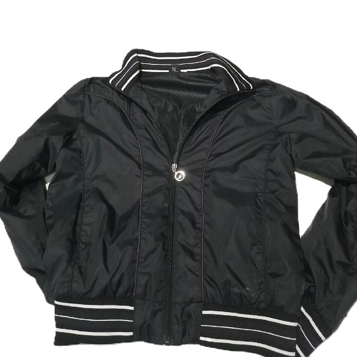 Jaket Ellese (Keith Vintage) untuk Pria - Blazer Hitam Katun Oversize - Wanita, Parka, Outer, Casual