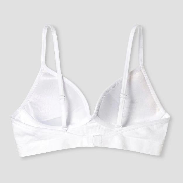 Girls Seamless Wire Free Hybrid Bra Size 30A - White