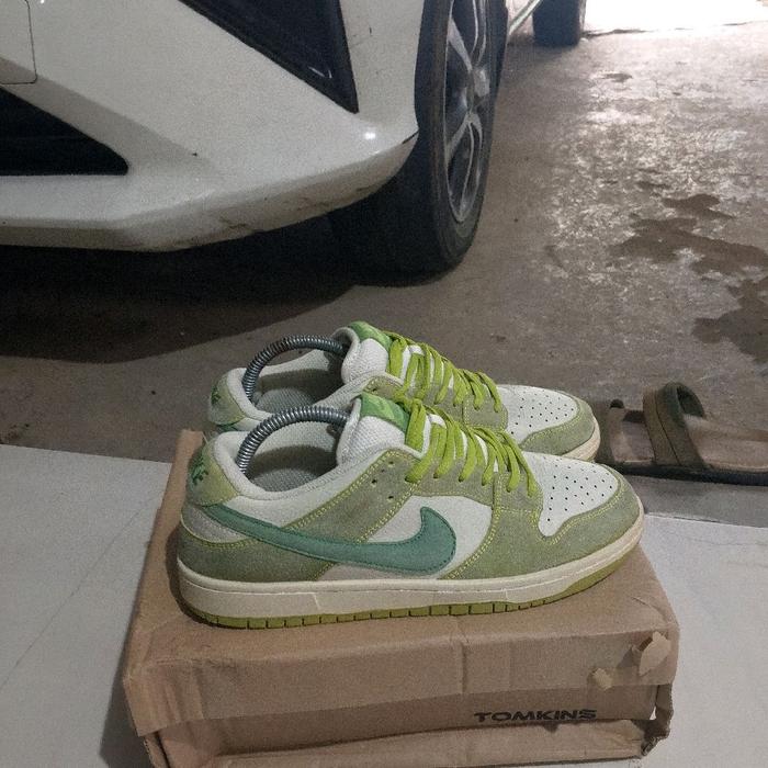 sepatu second branded nik€ sb dunk low green apple size 41 original