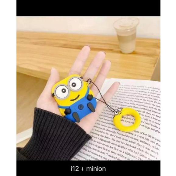 COD Headset Bluetooth i12 TWS INPODS 12 Dengan Casing Kartun 3D Lucu True Wireless Stereo