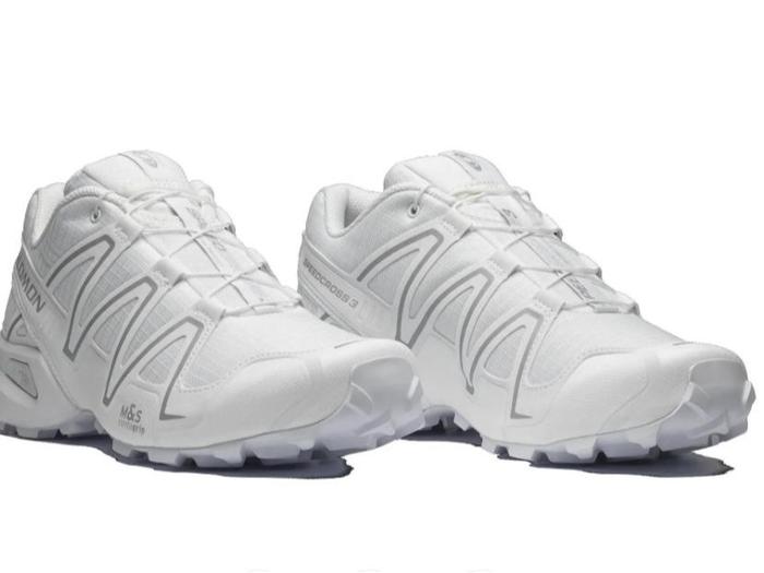 SEPATU SOLOMON SPEEDCROOS 3 WHITE SILVER UNISEX ORIGINAL