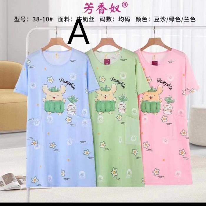 Daster Kaos Spandek Korea Jumbo