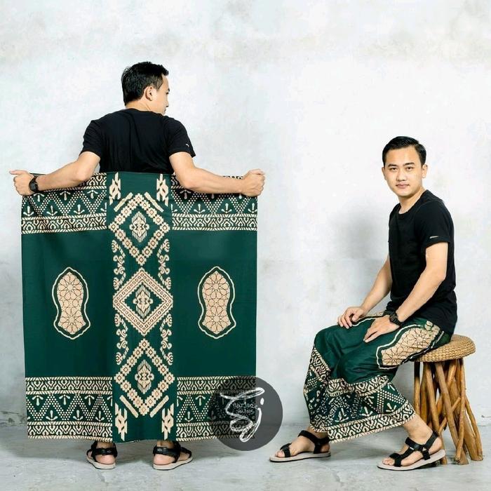 SARUNG BATIK PRINTING MOTIF TEROMPAH NABI, SARUNG KEKINIAN GOYOR/KATUN EXCLUSIVE Santri Pekalongan