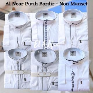 Terbaru Jubah Saudi | Gamis Pria | Al Noor Putih Kancing Premium - El Ashfaa Boutique