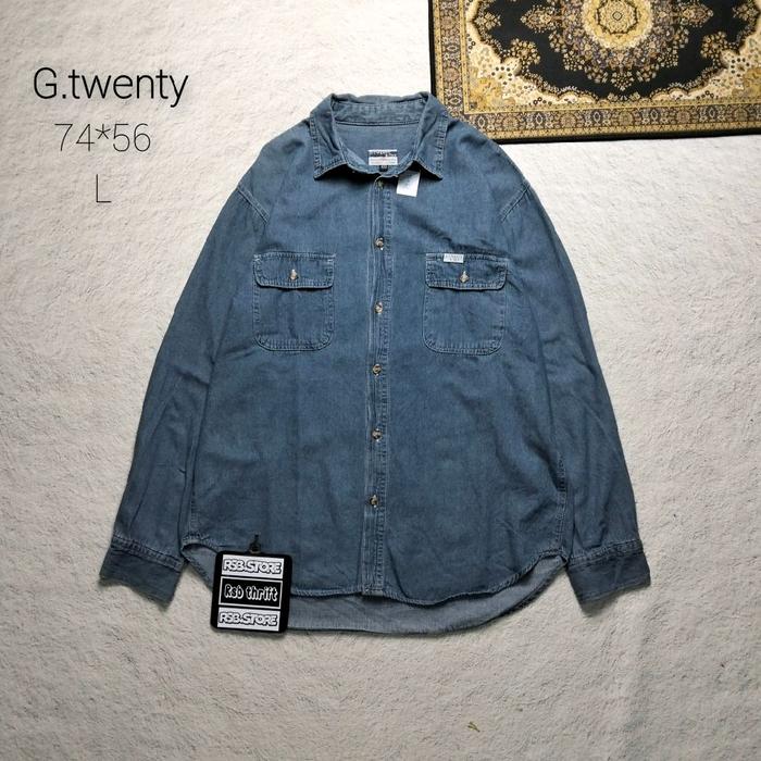 kemeja panjang G twenty original 100% size L