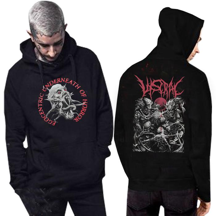 Sweater VISCRAL-EGOCENTRIC-JAPAN Hoodie Jumper Bahan Cotton Fleece