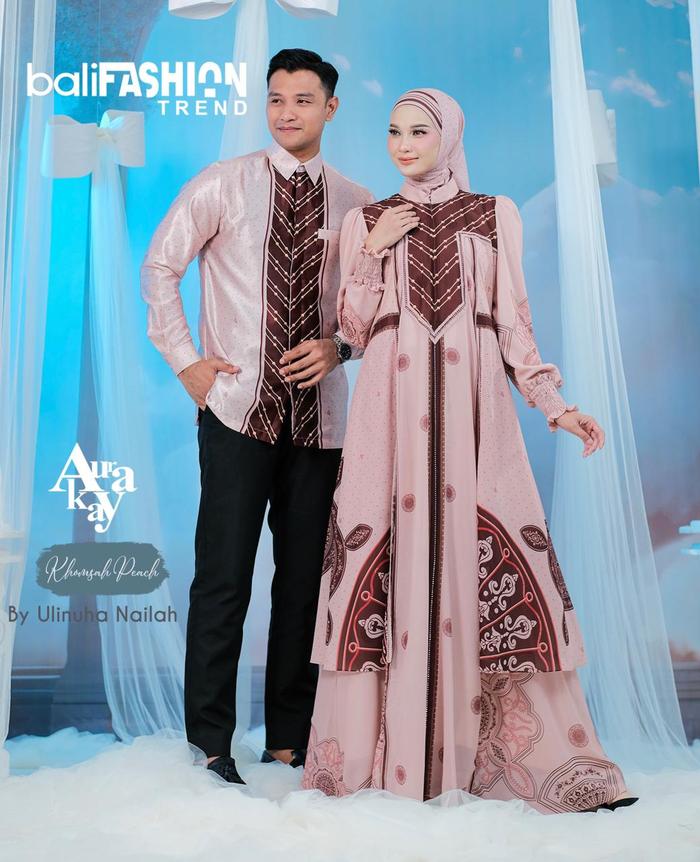 GAMIS PREMIUM TERBARU AURAKAY GAMIS DRESS KHOMSAH SET HIJAB ORI BY AURAKAY