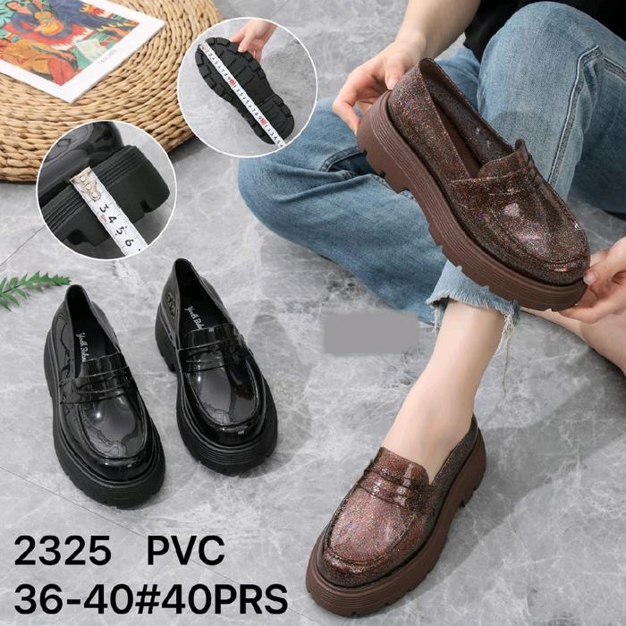 Sepatu Wanita Wedges Youth Balance 2325 PVC Ringan Elegan Karet Shoes Sneakers Sendal Cewek