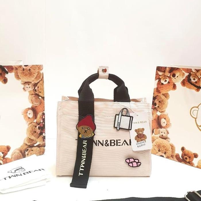 TAS TTWN BEAR VIRAL BANGKOK kanvas wanita