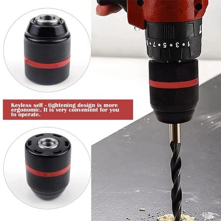 【COD】Kepala Bor Drill Chuck 10mm/13mm Chuck Bor Cordless Chuck Bor Gerinda Chuck Bor Listrik Chuck B