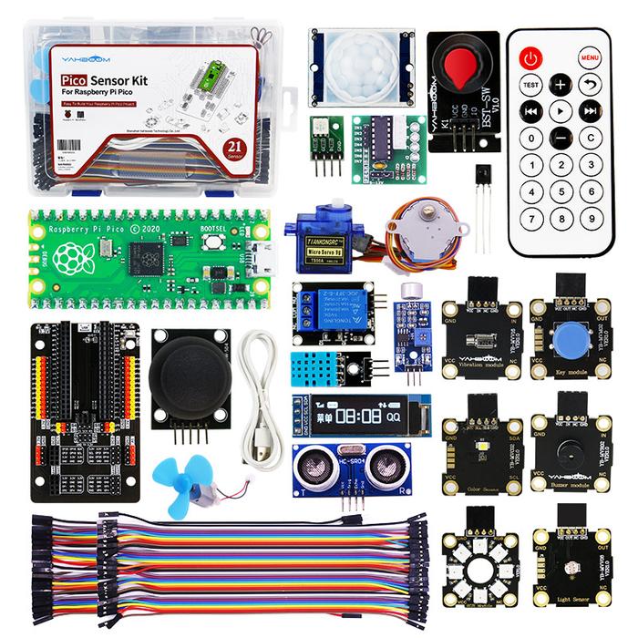 Raspberry Pi Pico Sensor Starter Learning Kit with DIY Electronic