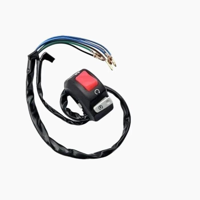 saklar engine kanan 2 tombol stater on off domino universal v2 vario mio beat nmax lexi aerox adv su