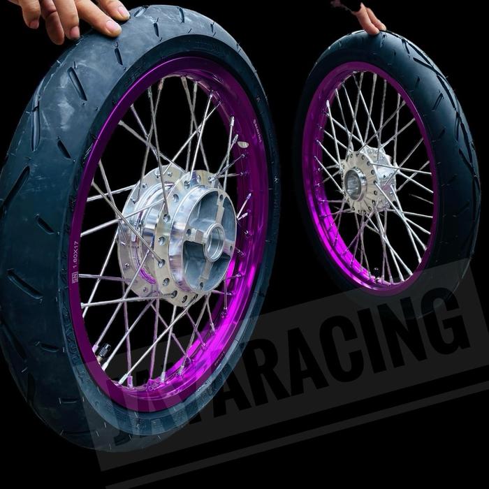 VELG SET BAN DONAT TUBLES ROAD RACE SHOGUN SMASH VELG RING 17