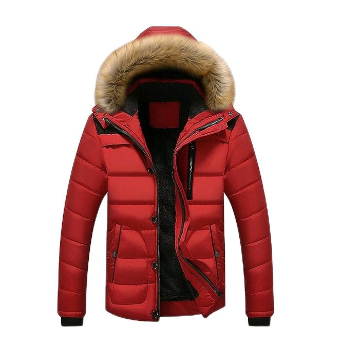 jacket pria tebal jacket kombinasi jacket keren jacket musim dingin pria Jaket Kancing Bulu Outdoor