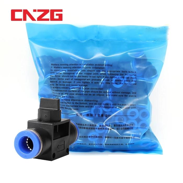 50pcs Pneumatic Fittings Hands Valves Fitting Speeds Switch