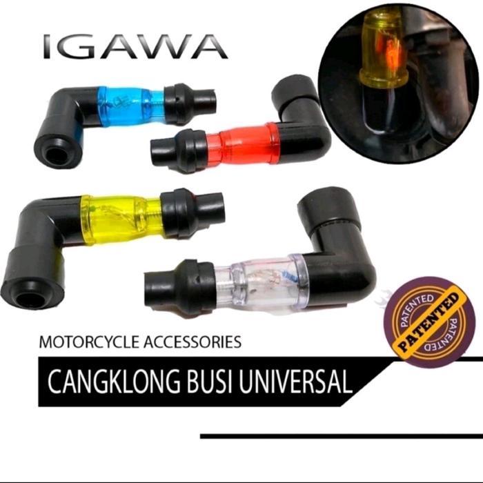 CANGKONG TUTUP BUSI WARNA LAMPU - NYALA DOP BUSI - COP BUSI UNIVERSAL MOTOR BEBEK