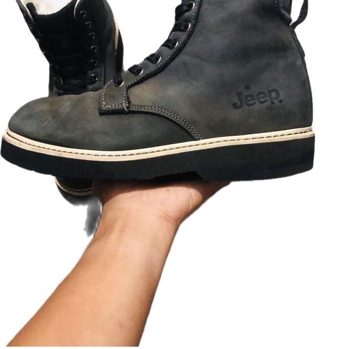 JeepBOOT UNISEX kulit lembut Size 41 Made in Portugal Shoes Pria Hitam Kerja