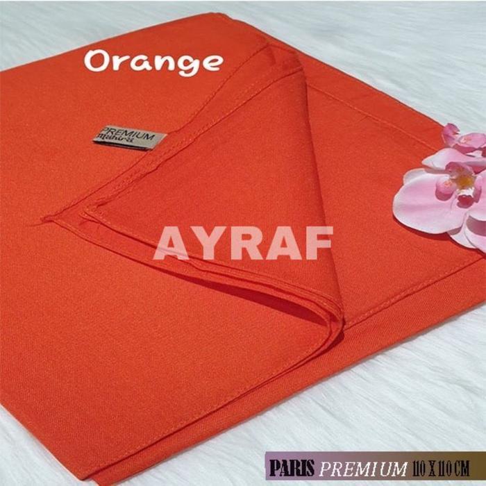 hijab segiempat paris premium bahan voal premium by ALMAHIRA size 115x115 jahit tepi anti letoy warn